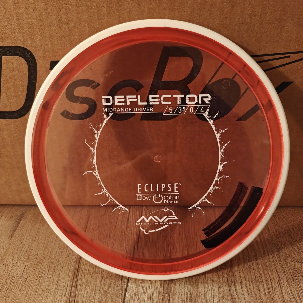 USED MVP Discs RED Proton Eclipse Deflector 176 grams weighed
