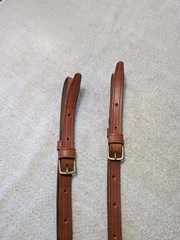PAIR Of Replacement Breast Collar Tug Straps Western Leather FREE Shipping #2