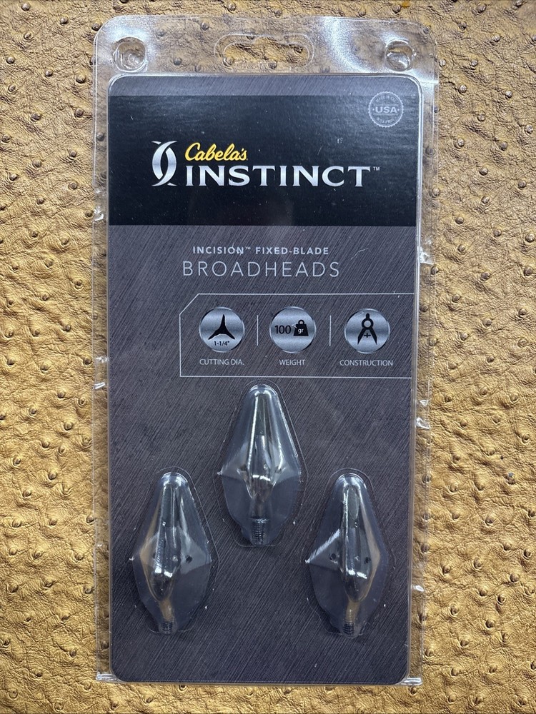 Cabelas Instinct Incision Fixed Blade Broadheads 100gr