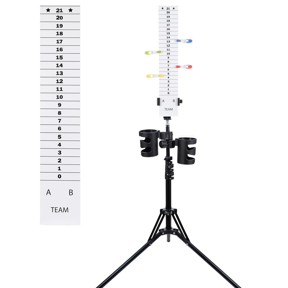 New Valley Walber Score Keeper Set – Scoreboard & Drinkholders Medium, Black