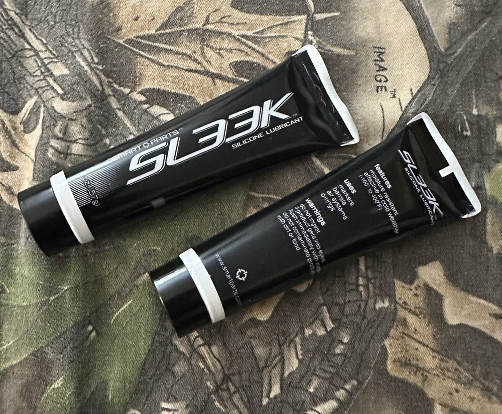 2x Smart Parts Sleek SL33k Silicon Paintball Marker Lubricant Grease Tubes