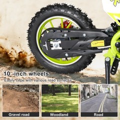 50cc Dirt Bike Pit Bike 2 Stroke Gas Powered Off Road Pull Start for Kids Gift