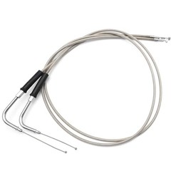2Pcs 47″ Motorcycle Throttle Idle Cables, Throttle Gas Cable, Replacement for
