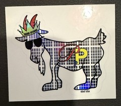 🐐 GOAT USA STICKER – Palisades Park Grand Opening Goat