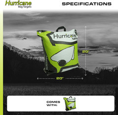 H20 Archery Bag Target 20″ High Visibility 425 FPS, Green