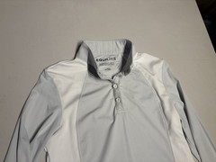 Equiline Top Women’s Small Gray 1/4 Zip Pullover Riding Equestrian Shirt Nylon