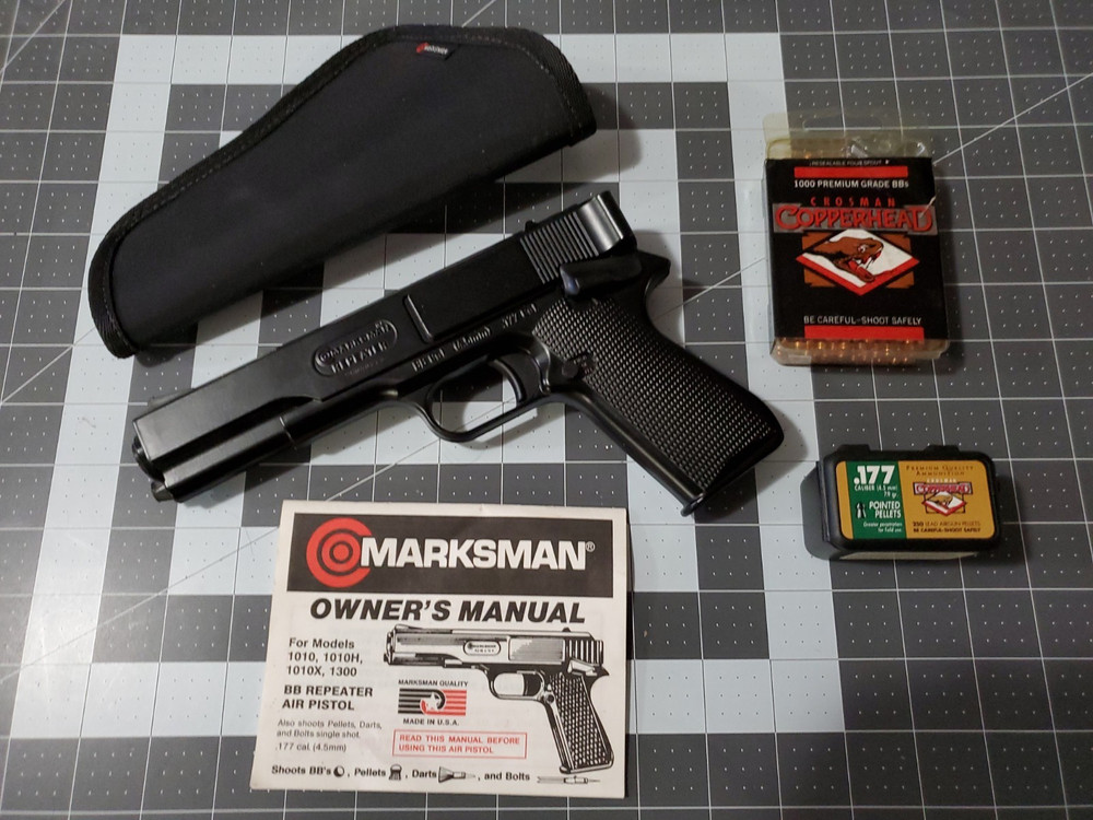 Brand New MARKSMAN Repeater Owners Manual,BB’s,Pellets and Marksman Holster