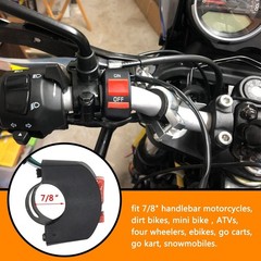 22mm 7/8 Throttle Handle Grips Cable Clamp On Off Switch for Coleman CT100U C…