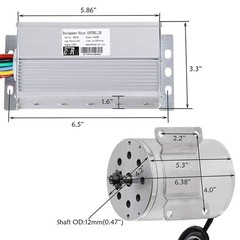 Electric 48V 1800W Brushless Motor Kit Controller for Go Kart Scooter E-BIKE ATV