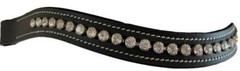 Bedazzled Bling WAVE Browband For English Bridle XL FULL COB PONY Clear Crystals