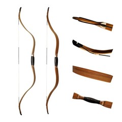 AF 54″ Oak Tatar Horse Bow 20-45lb Ambidextrous Fast Smooth Draw Traditional