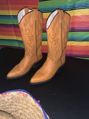 Ostrich Western Style Boots Men’s 8.5D Hand Crafted In India