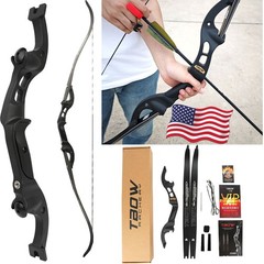 62″ Takedown Recurve Bow F Interface 25-60lb Bamboo Limbs Outdoor Hunting Target