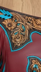 Rodeo Leather Bull Riding Chaps | Western Cowboy Rodeo Gear – Custom Design