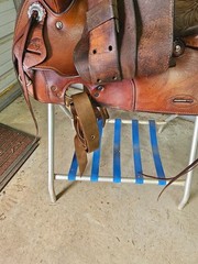Used 16″ Brown Color Simco leather Trail Saddle #4070