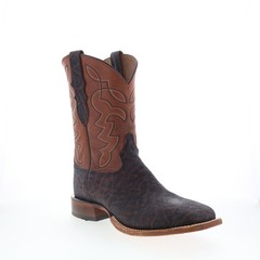 Tony Lama Maldor Square Toe Made In USA Mens Brown Narrow Boots