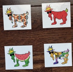 GOAT USA Sticker Mystery Pack ! 5 Stickers – No Duplicates! LOT OF 38, FREE SHIP