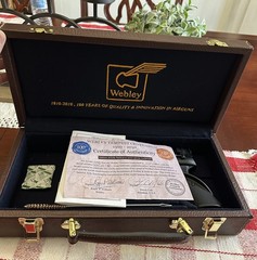 Webley Tempest Centennial .177 Air Pistol Ltd Ed #753/2000 w/ Case COA Manual