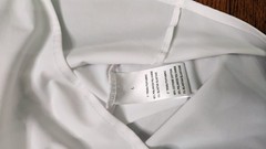 Makebe, New, Snake short sleeve show shirt, white, Large $150