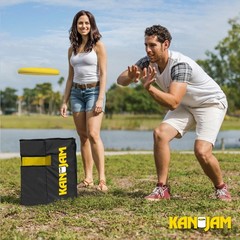 Kan Jam Foldable Travel Disc Toss Game – Black & Yellow, Standard, Classic