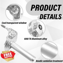 VUOZIP 7/8″ throttle silver