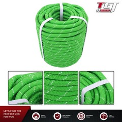 1/2 inch x 125ft Double Braided Rope Breaking Strength 8400 Pounds Green New