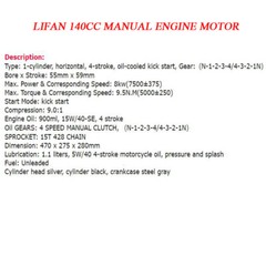 Lifan 125cc 140cc 150cc Engine Motor Kits Kick/Electric Start for CRF50 Z50A SSR