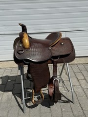 SIMCO 15.5” Western Roper Saddle with Headstall and Breast Collar