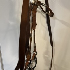 Beautiful Vintage Western Bridle With Silver