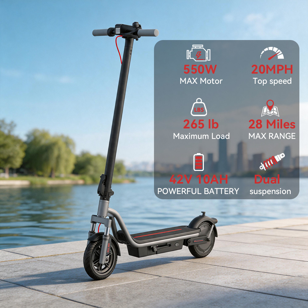 2026 Adult Electric Scooter 45KM Long Range High Speed 32KM/H Urban Commuter