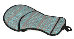 Showman Teal & Brown Navajo Diamond Print Seat Saver