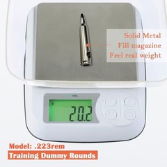 Metal Practice Rounds for Rifle Shooting Dry Fire Training Snap Cap 223 Rem
