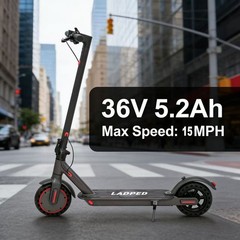 Ladped 8.5″ Foldable Electric Scooter 20KM Adult Folding E-Scooter 15mph