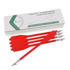 6pcs 6.8″in Plastic Hunting Fishing Bolts Arrows for 50-80 lbs Pistol Crossbow