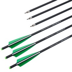 Hunting 20 inch Archery Carbon Crossbow Bolts Half Moon Nock OD 8.8mm Arrows