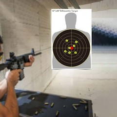 12×12 Inch Splatter Reactive Targets in Fluorescent Yellow, 12X12″, Yellow