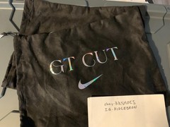 NEW Nike GT Cut Suede Nubuck Drawstring Lace Dustbags Pair of 2 Wemby Hologram