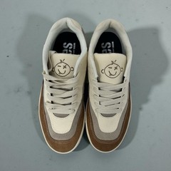 Etnies»Snake» Skate Shoes Brown Tan Grey Suede Canvas Sneakers M8/W9.5 NWB