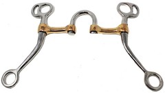 Horse Western 5″ Copper Mouth Medium Port Correction Bit 35534B