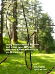 B55 Flemish Twist Bowstrings – 16 Strand «STEALTH» – Recurve – Select Length