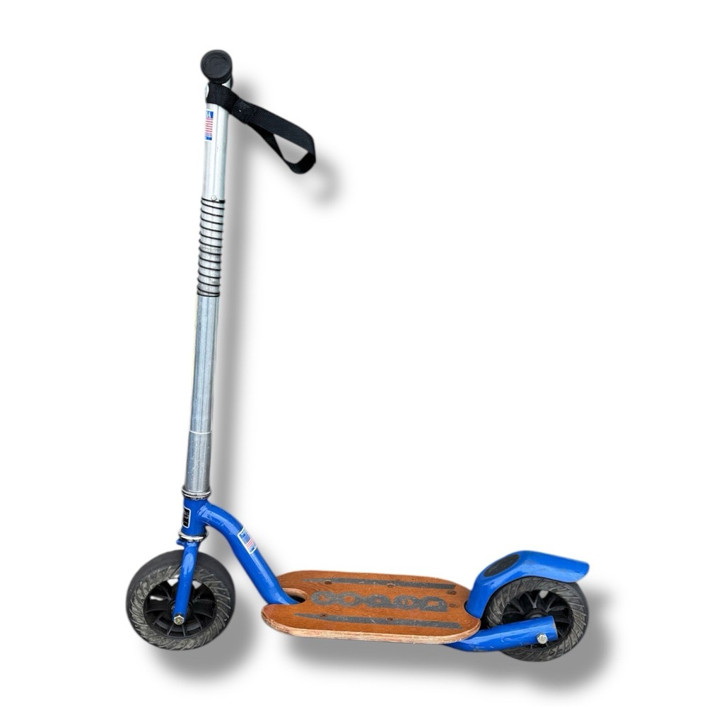 MINI GoPed Grow-Ped Kick Push Scooter Classic Blue Go Ped USA RARE!!