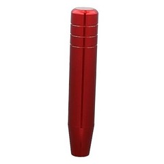 Red Aluminum Alloy Shift Knob with Long Shift Knob, Polished Metal Handle Stick