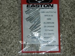 New 12 Easton Axis SPT 340 Spine 5mm Arrows- 9.5 GPI-Cut/Insert Av