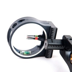 TOPOINT ARCHERY 3 Pin Bow Sight – Fiber, Brass Pin, Aluminum Machined – Right…