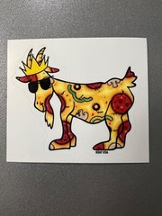 GOAT USA Pizza Goat Sticker. Single Sticker. Brand New.