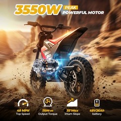6000W ELECTRIC DIRT BIKES 60V/48V 50MPH MOTORCYCLE OFF-ROAD MOUTAIN BIKE E-MOTOS