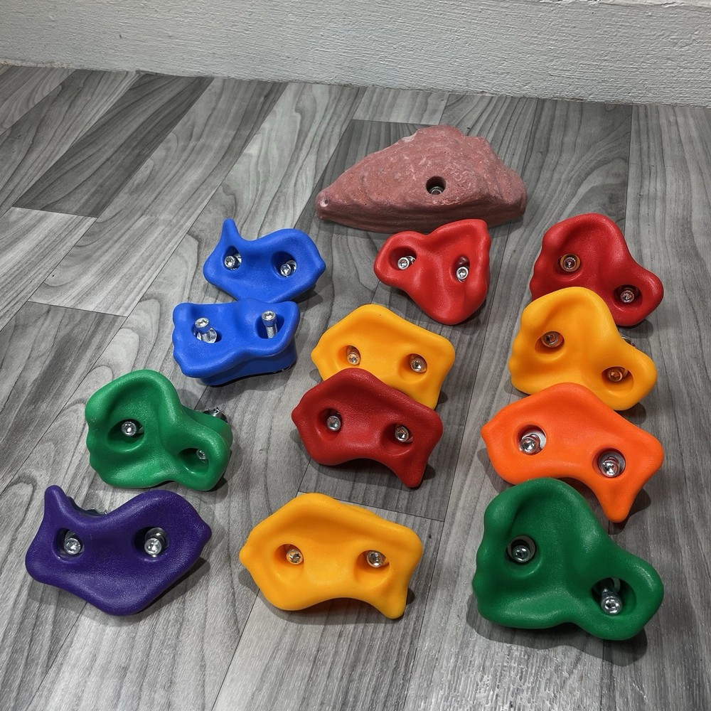 Rock Climbing Holds Lot of 13 Foothold Gym Hand Holds Fitness Sport