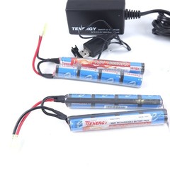 Tenergy 9.6V 1600mAh NiMH Butterfly Battery Pack + Smart Charger Combo