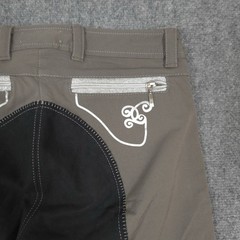 Cavallo Crystal Breeches Womens 28×27 Gray Equestrian Riding Pants READ