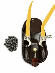 Professional Hunting Slingshot Kit w/ Holster, Sight, Level, Steel Ammo